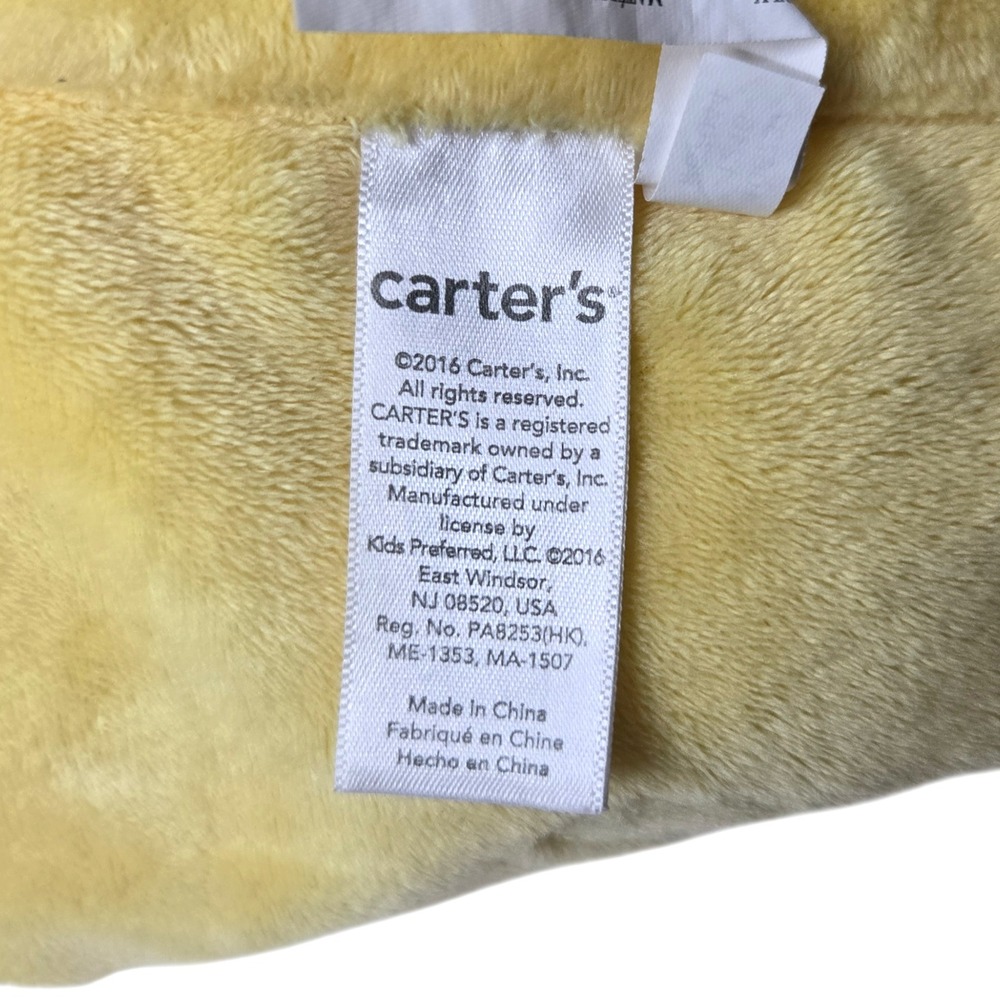 Carters Yellow Duck Lovey Security Blanket 14" Polka‎ Dot Comfort Farm Plush - Picture 8 of 9